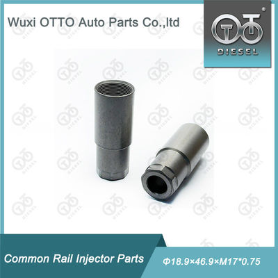 Yüksek Hızlı Çelik Dizel Yakıt Enjektör Nozül Kapağı Somun Boyutu Φ18.9×46.9×M17*0.75, Piezo Enjektör için, Kağıt Kutu Ambalajında Plastik Torba İçinde