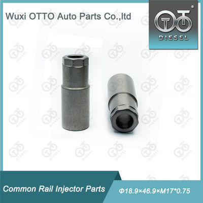Yüksek Hızlı Çelik Dizel Yakıt Enjektör Nozül Kapağı Somun Boyutu Φ18.9×46.9×M17*0.75, Piezo Enjektör için, Kağıt Kutu Ambalajında Plastik Torba İçinde