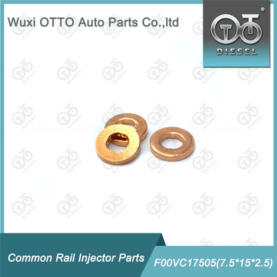 High-speed Steel Common Rail Injector Copper Washer F00VC17505 Shim 7.5×15×2.5mm ISO9001 Certified