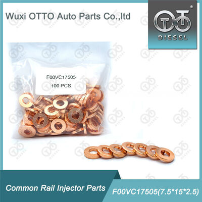 High-speed Steel Common Rail Injector Copper Washer F00VC17505 Shim 7.5×15×2.5mm ISO9001 Certified